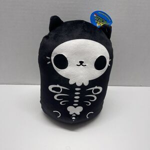 CATS vs PICKLES‎ SKELECAT #037 SKELETON Bean Plush 8" NEW RARE Halloween